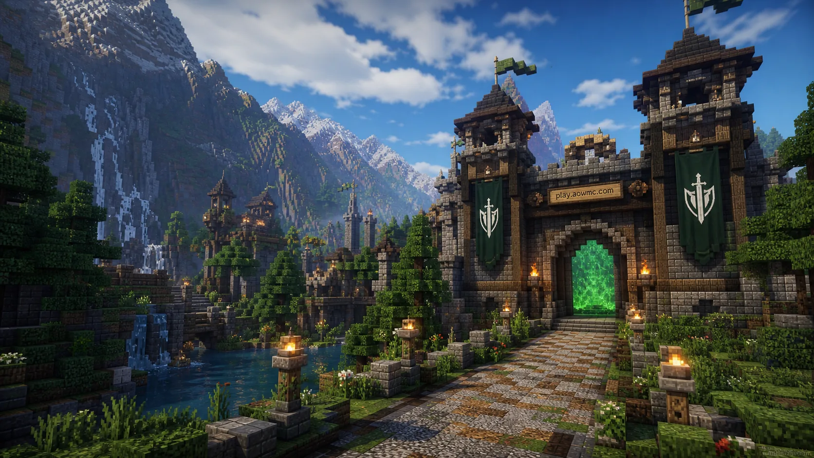 AOW SMP spawn at dusk